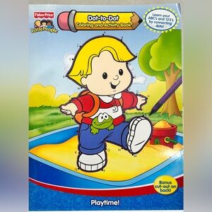 Fisher Price Dot-to-Dot Coloring and Activity Book (2007)